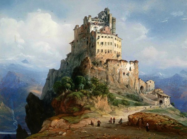 The monastery by Carlo Bossoli